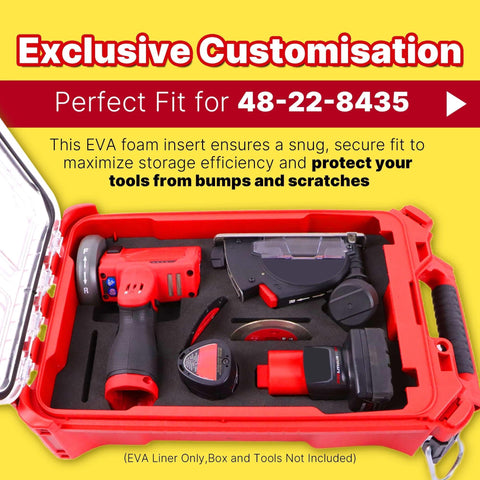 Yudylg EVA liner provides battery slot for Milwaukee tool setup