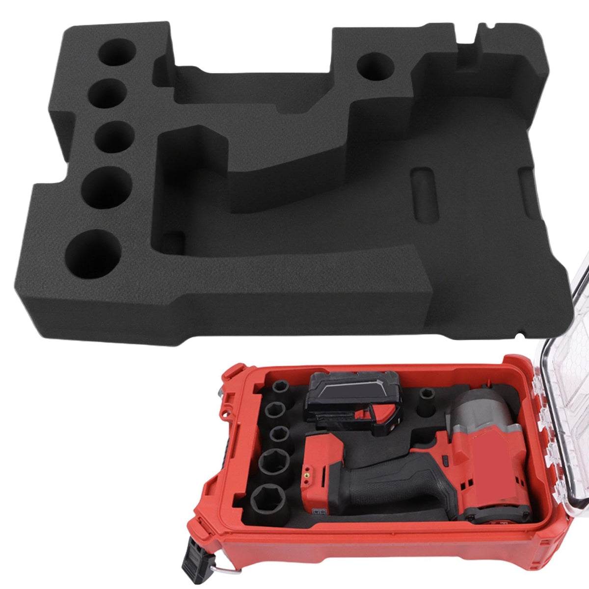 Yudylg EVA liner organizer fits Milwaukee 48-22-8435 for a secure toolbox interior
