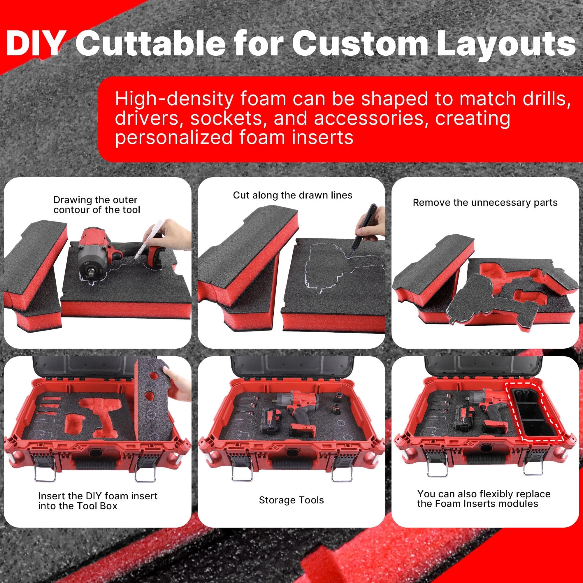 Yudylg lightweight yet sturdy foam minimizes movement in transit.