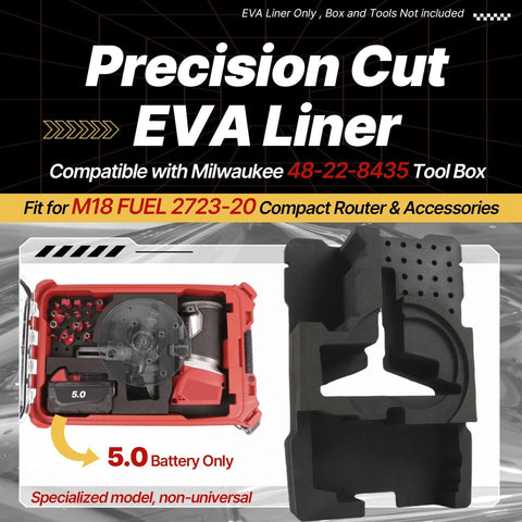 Yudylg Milwaukee 48-22-8435-compatible liner ensures snug fit and quick access.