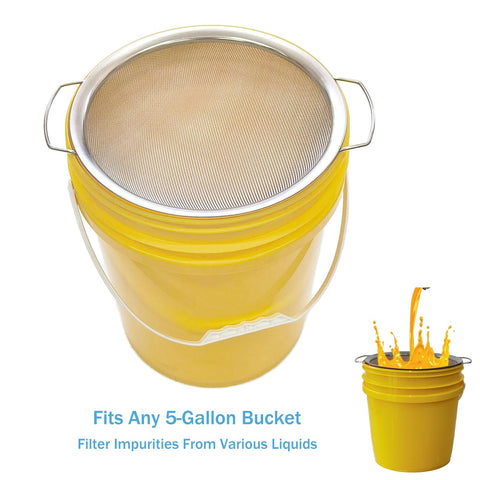 Durable YUEBM stainless steel strainer supports heavy paint without bending.