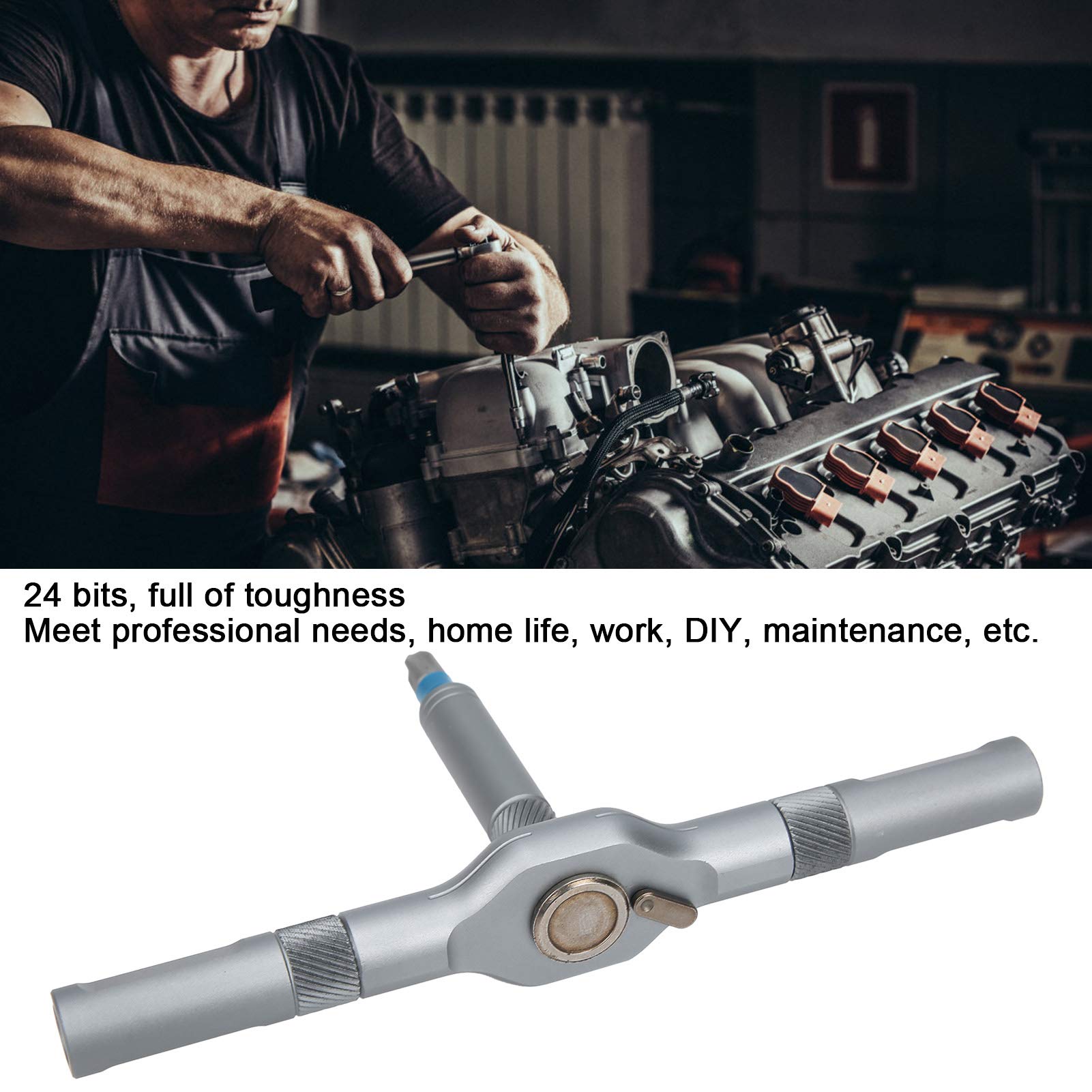 Yuecoom 58-tooth ratchet system for precise turns in tight spaces.