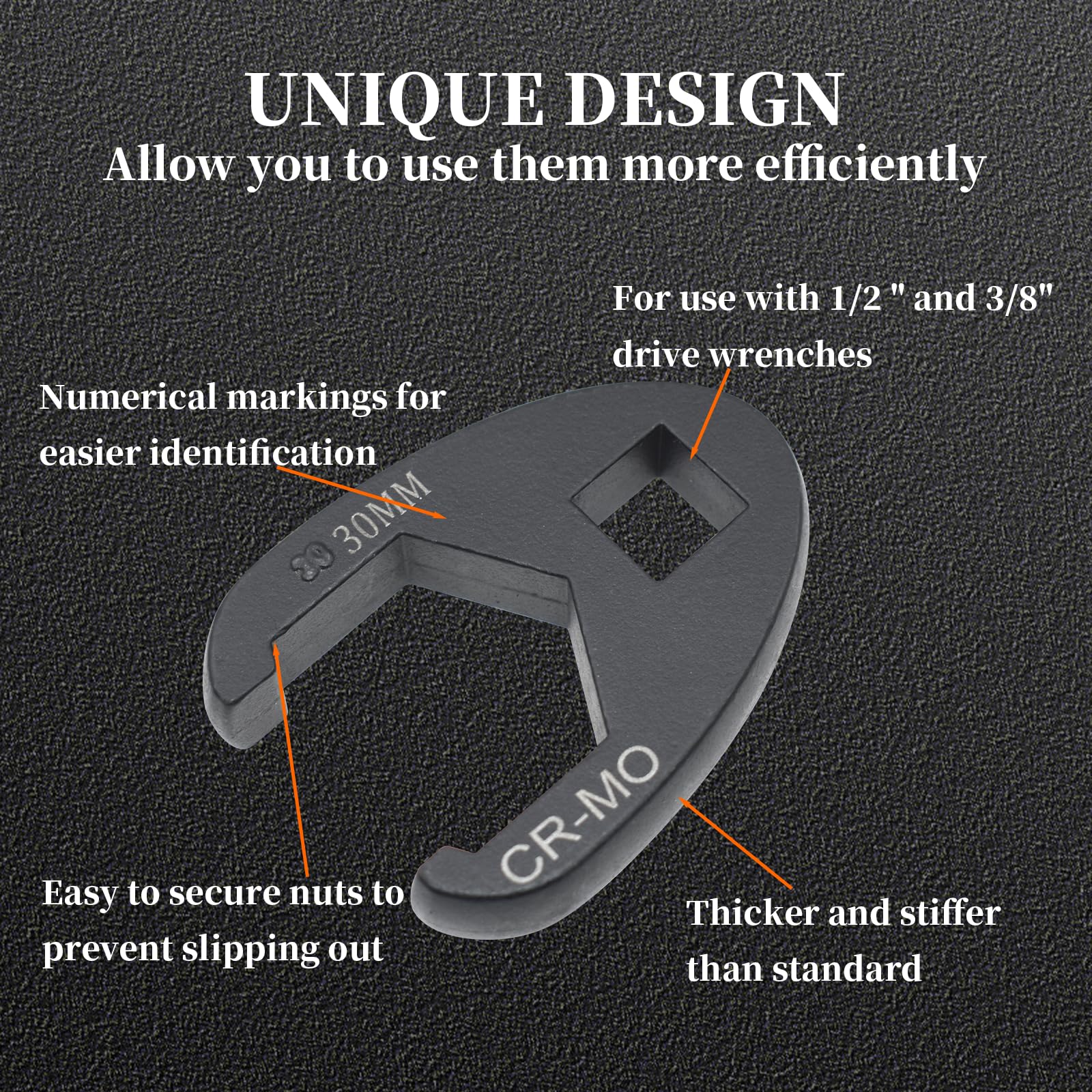 Yuesstloo crows-foot wrenches grip flare nuts in tight spots