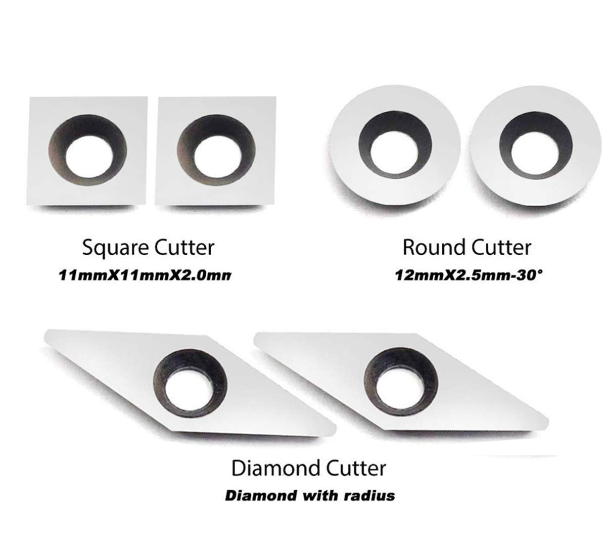 YUFUTOL square 11mm carbide cutter for flat transitions and clean shoulders.