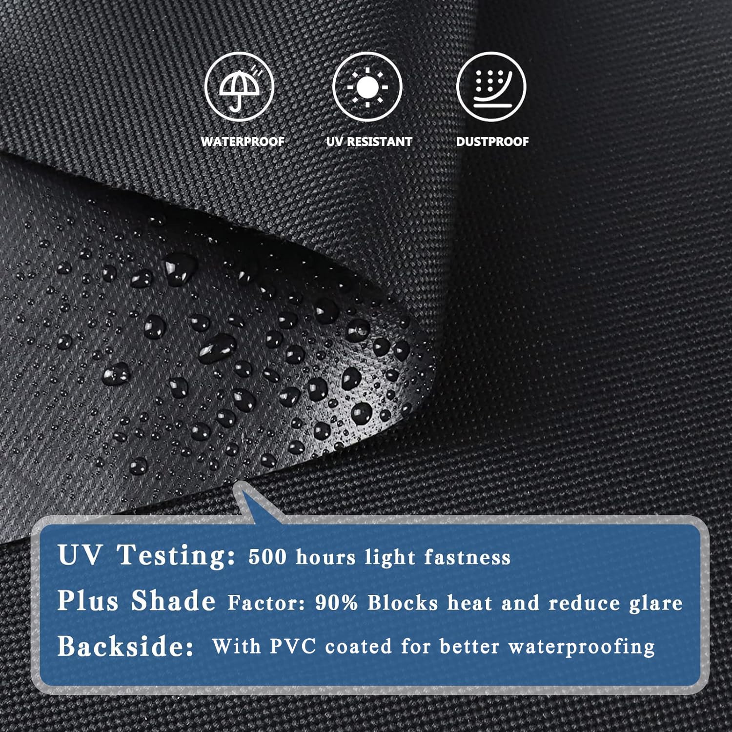 YUFYIG waterproof tarp with taped seams helps prevent leaks.