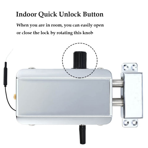 YUHANUS remote control operation shows quick unlock without keys.