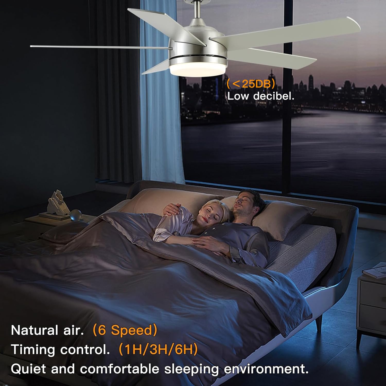 YUHAO silent DC motor provides efficient airflow with low noise.
