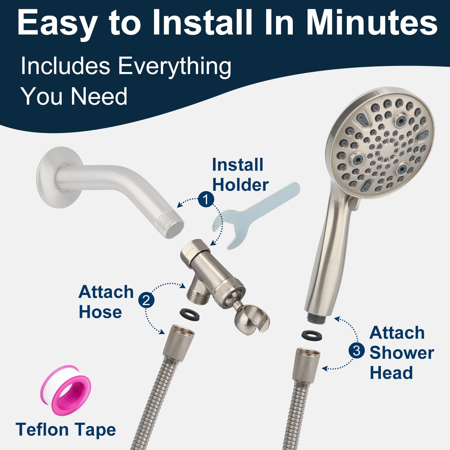 YUHX 360 degree rotation improves reach and flexibility during baths