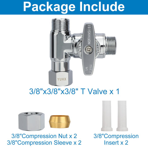 YUHX value-packed add-a-tee valve with included fittings