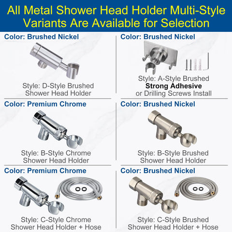 YUHX chrome-plated, easy-installation connection with 1/2 IPS fittings.