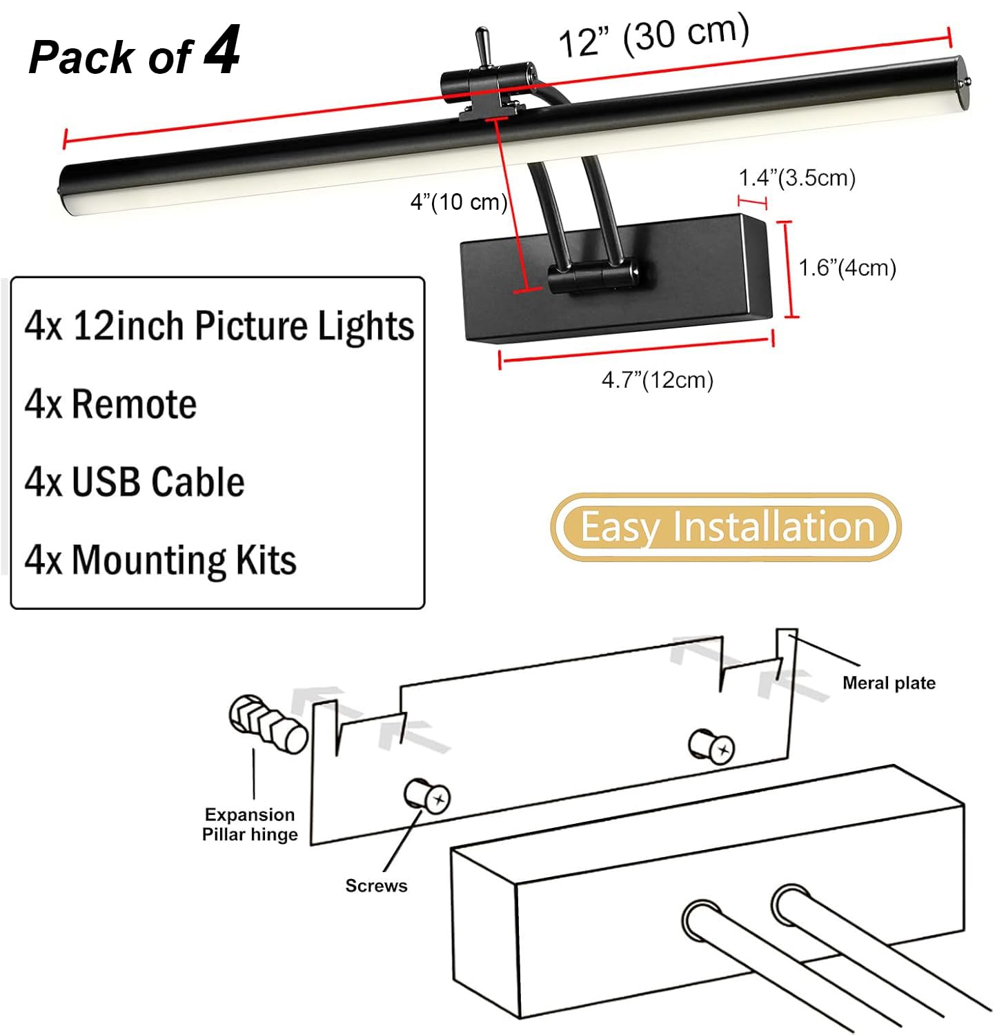 Yuichoy 4200mAh rechargeable battery powering cordless lighting