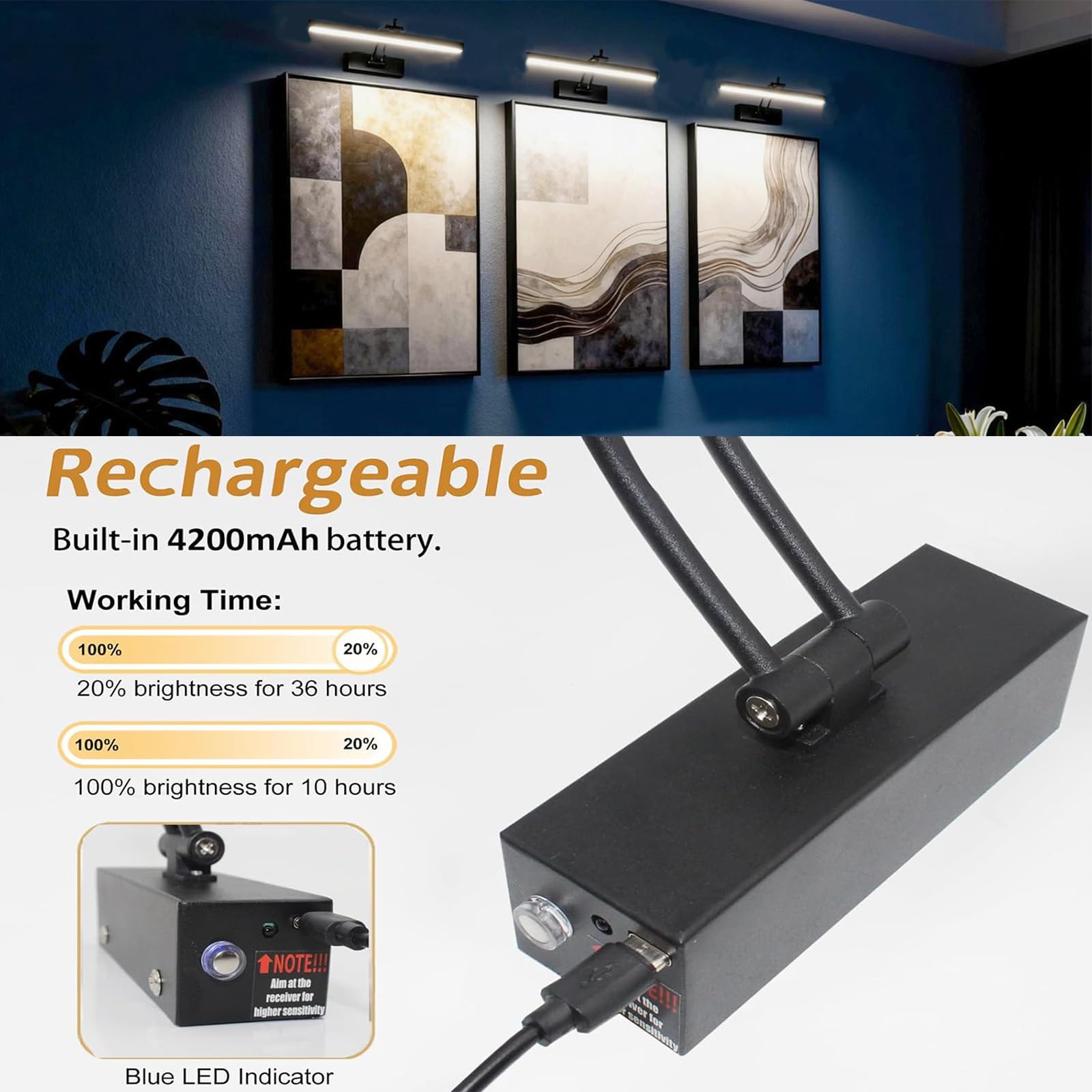 Yuichoy remote control for picture lights and dimming