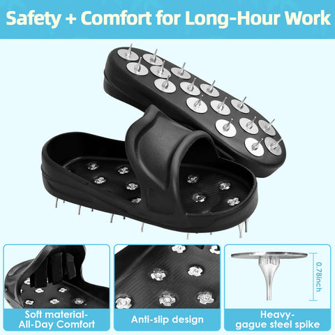 YUKGAMS epoxy shoe spikes are chemical-resistant for tough job sites