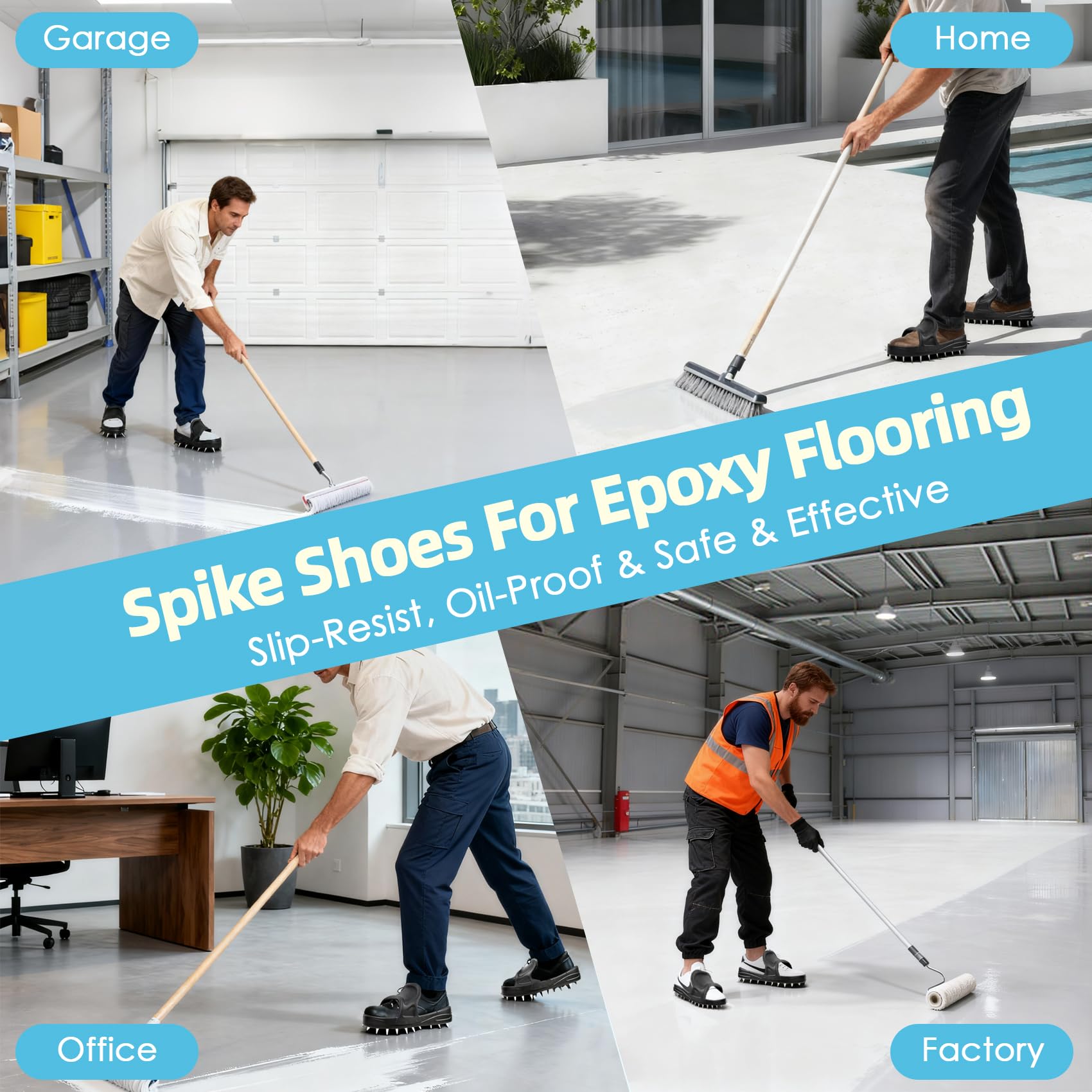 YUKGAMS epoxy shoe spikes showcase quick on-off design for faster setup