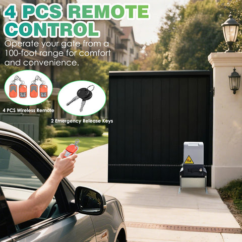 YUKGAMS four remotes with up to 100 ft range for flexible access