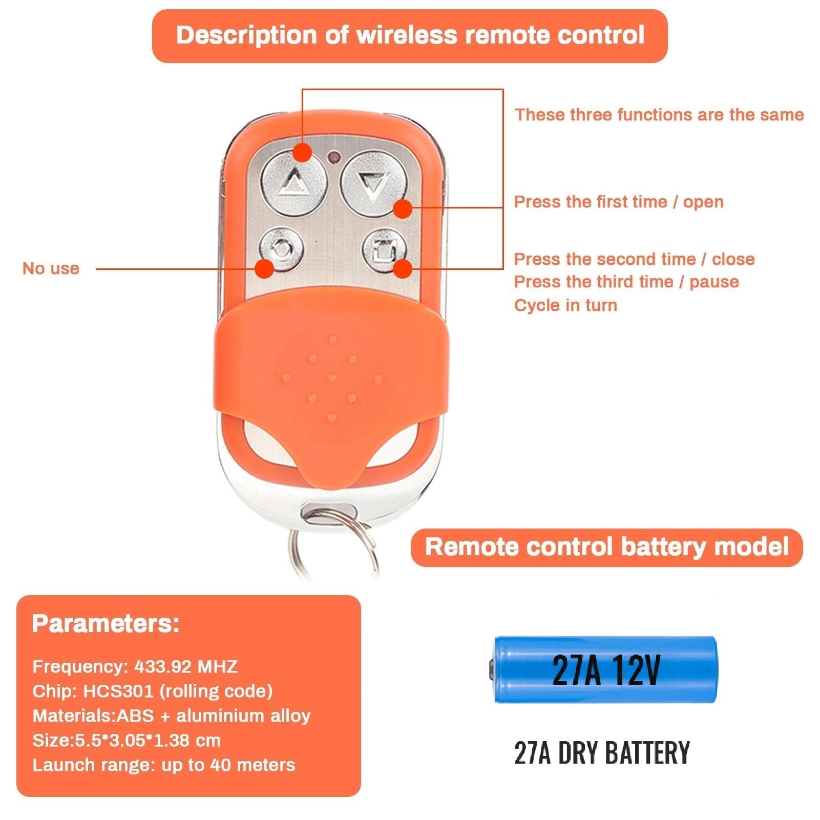 Yulatik remote ideal for chicken coops and garage doors
