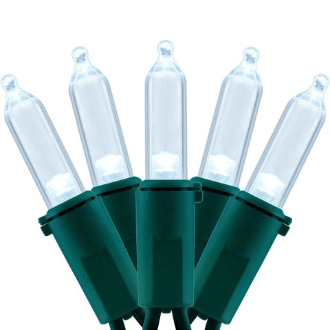 YULETIME 200 LED cool white lights on 66 ft green wire for versatile decor.