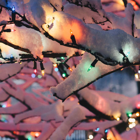Two strands connected in a seamless YULETIME setup for a larger display