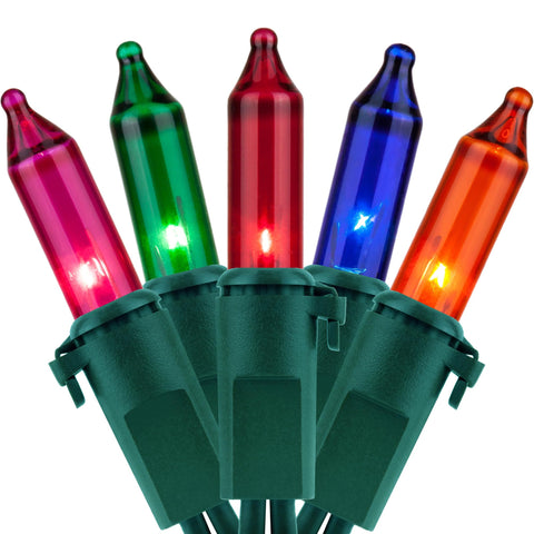 YULETIME 200 multicolor lights on green wire brighten indoor and outdoor spaces