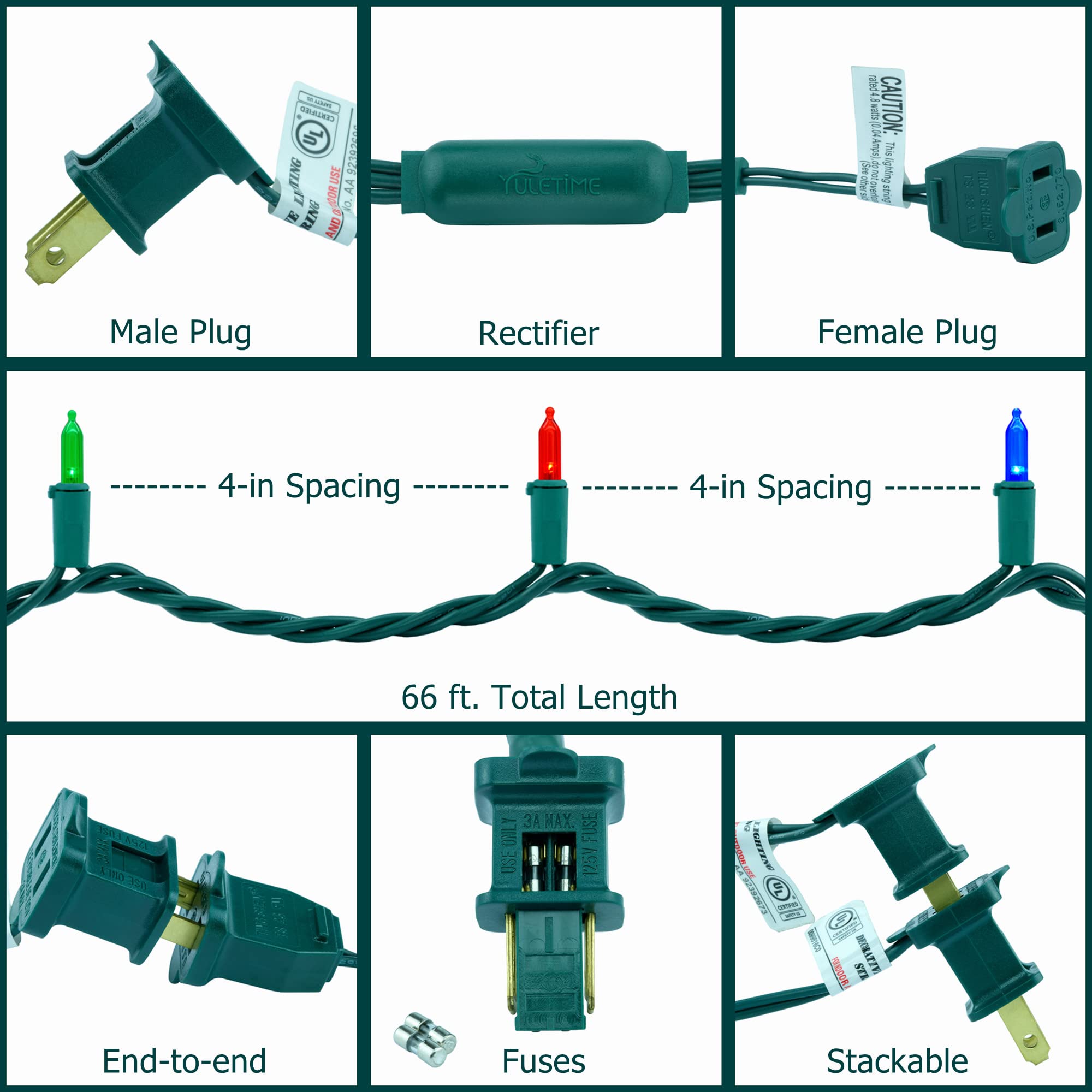 Waterproof IP44 design for indoors outdoors use