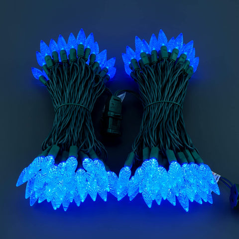 YULETIME two-strand blue lights offer broader coverage for festive displays.