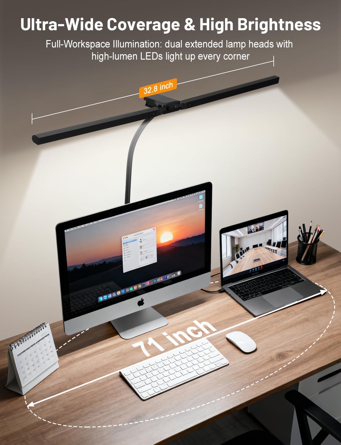 YULINKCO 360-degree rotation heads offer flexible lighting angles