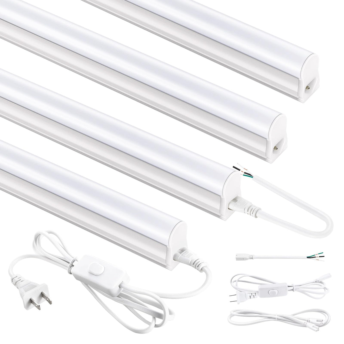 YULINKCO 4FT LED shop light assembly demonstrates secure mounting and bright visibility for workshops.