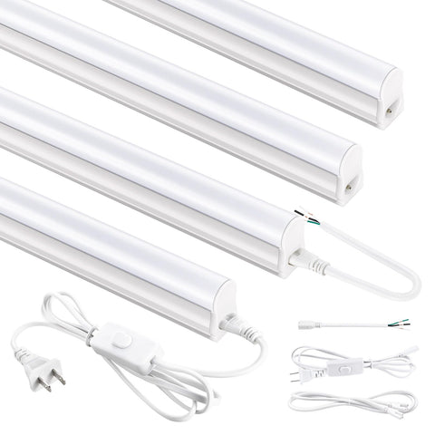 YULINKCO 4FT LED shop light assembly demonstrates secure mounting and bright visibility for workshops.