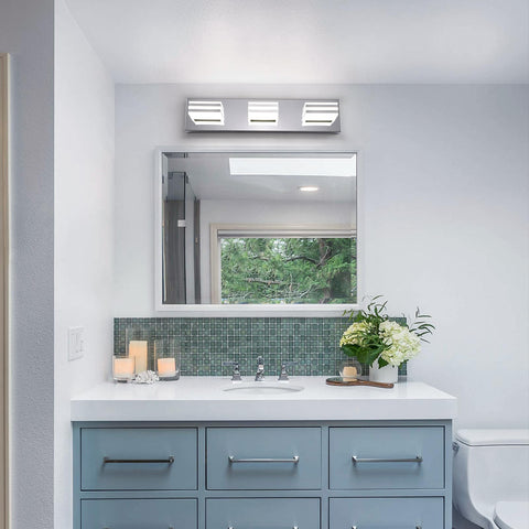 yumcrelect vanity lighting offers safer visibility around mirrors and vanity areas.