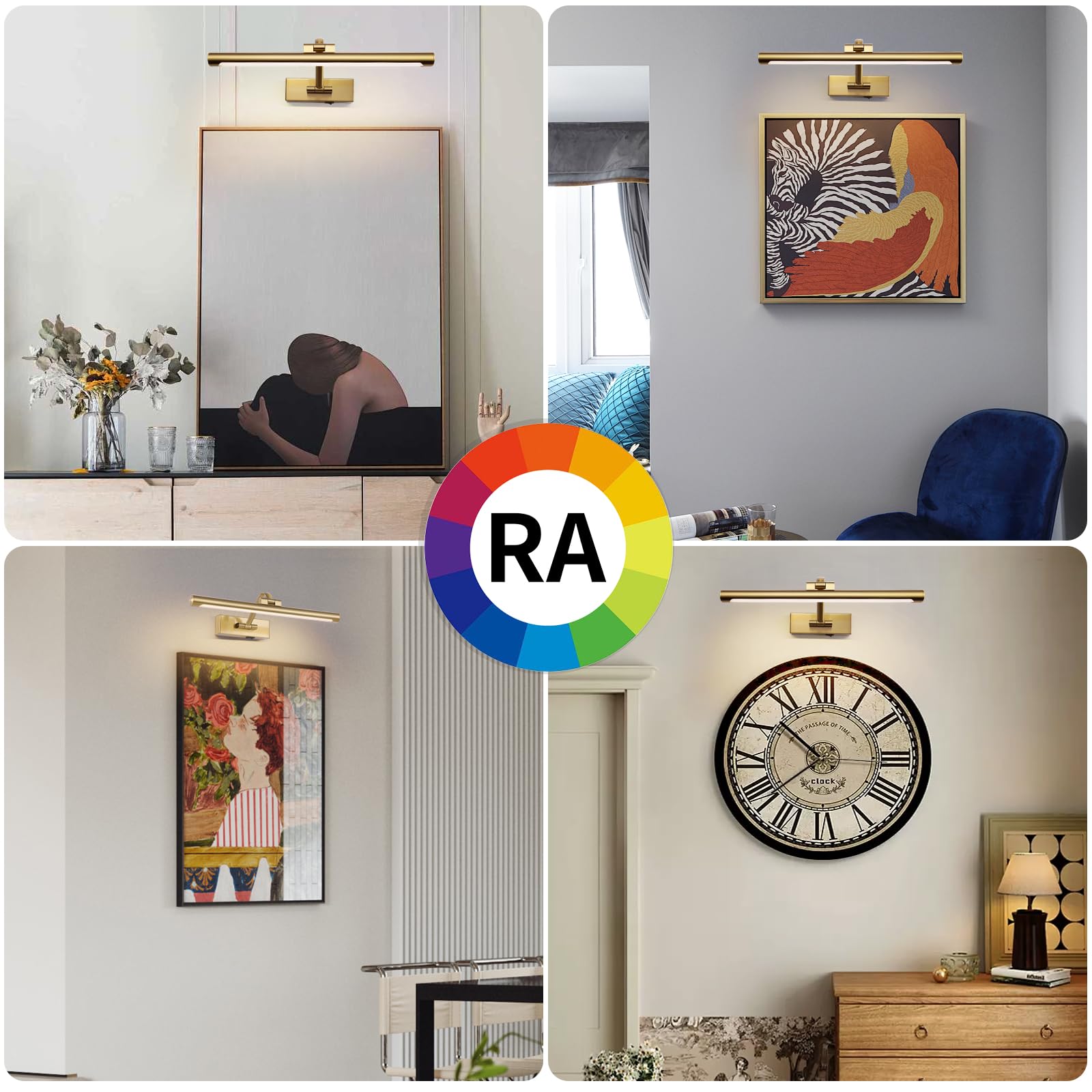 yumcrelect picture frame light tilts 180 to 270 degrees for optimal angle