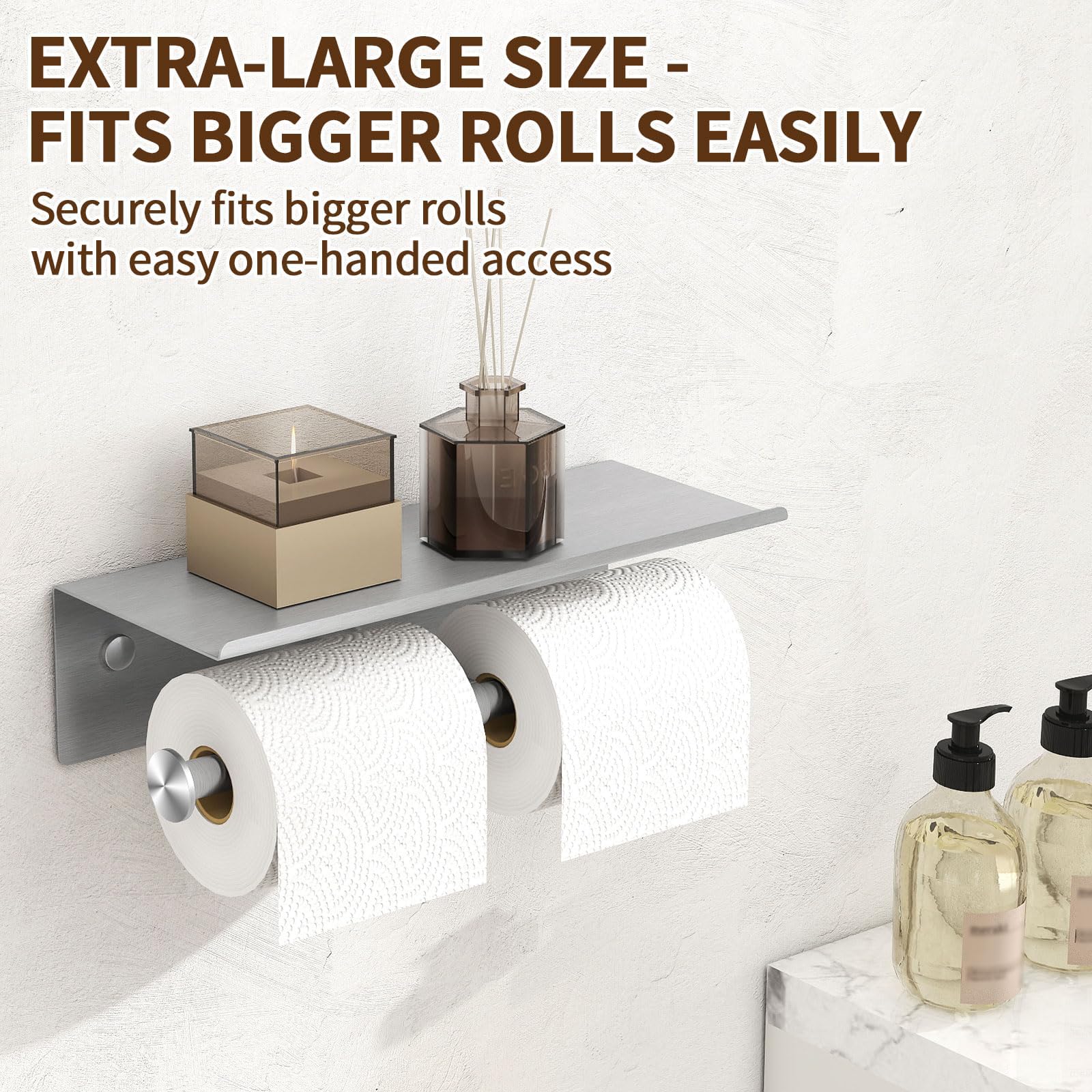 YUMORE anti-drop end-cap design prevents rolls from slipping