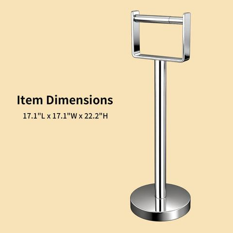 YUMORE chrome finish delivers a sleek, easy-clean bathroom accent.