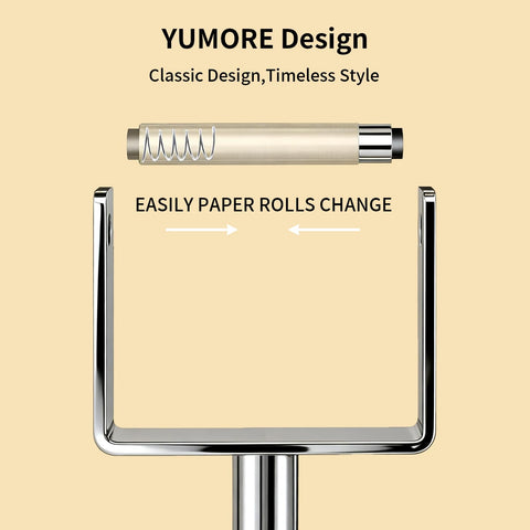 YUMORE fits all roll sizes, including jumbo rolls for less frequent refills.