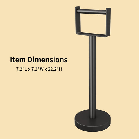 YUMORE floor-standing holder fits beside the toilet without walls