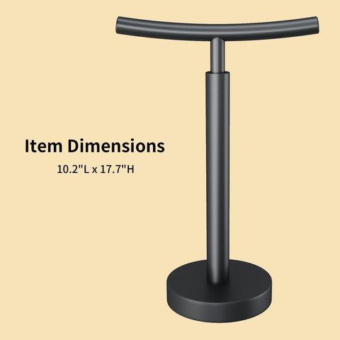YUMORE free-standing towel rack blends with bathroom decor.