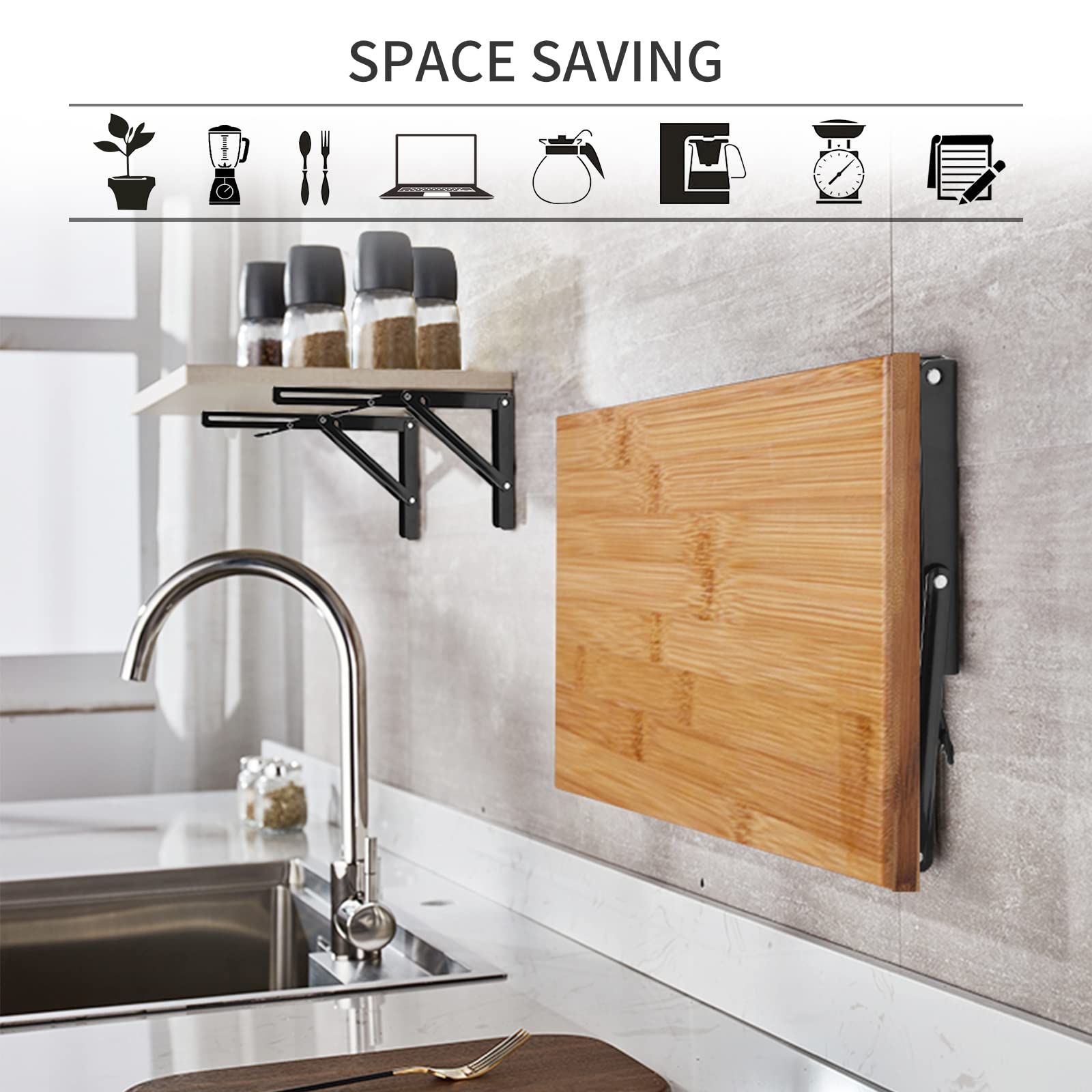 YUMORE hardware included for easy wall mounting and board attachment