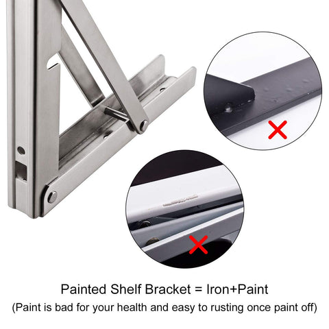 Premium brushed stainless steel YUMORE bracket with 330 lb capacity resists rust during heavy use.