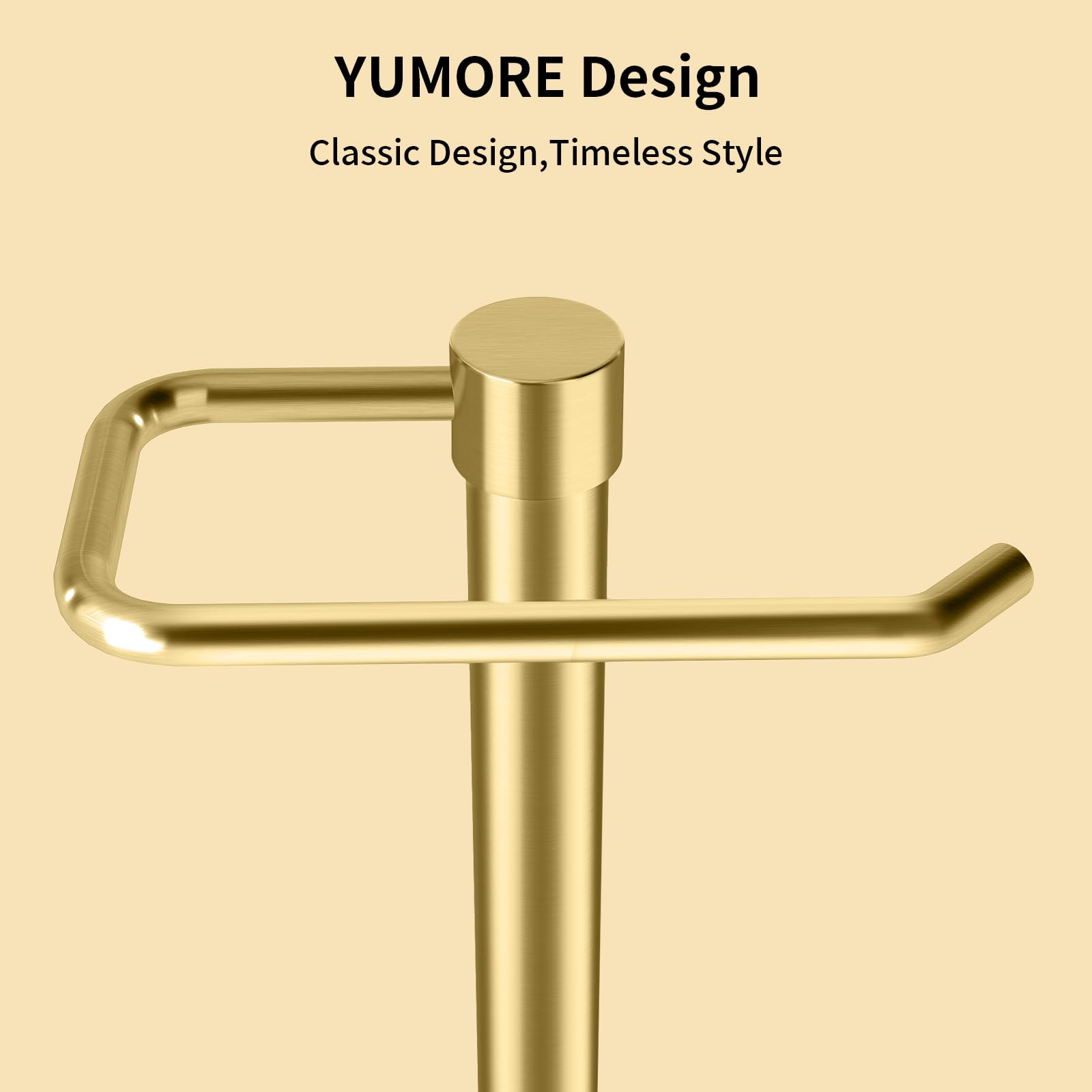 YUMORE kitchen bathroom towel holder gold complements modern decor while drying towels.