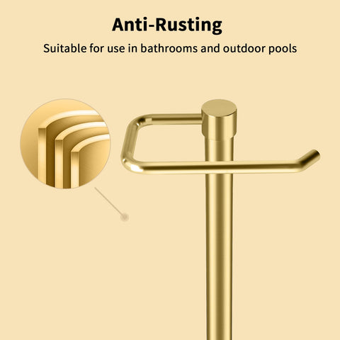 YUMORE modern-design towel rack gold adds elegant style and organized space.