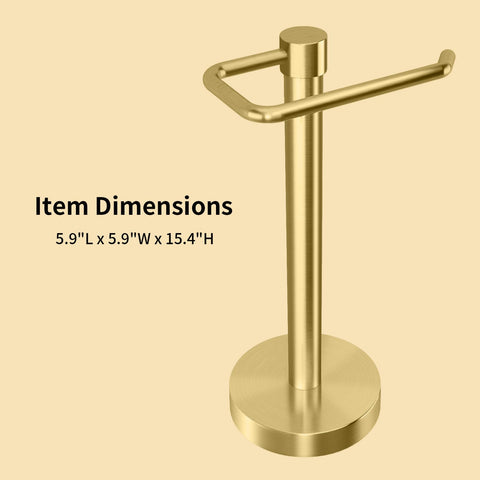 YUMORE multipurpose towel stand gold supports hand and fingertip towels daily.