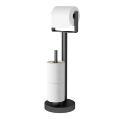 YUMORE toilet paper holder stand base keeps rolls stable on any floor.
