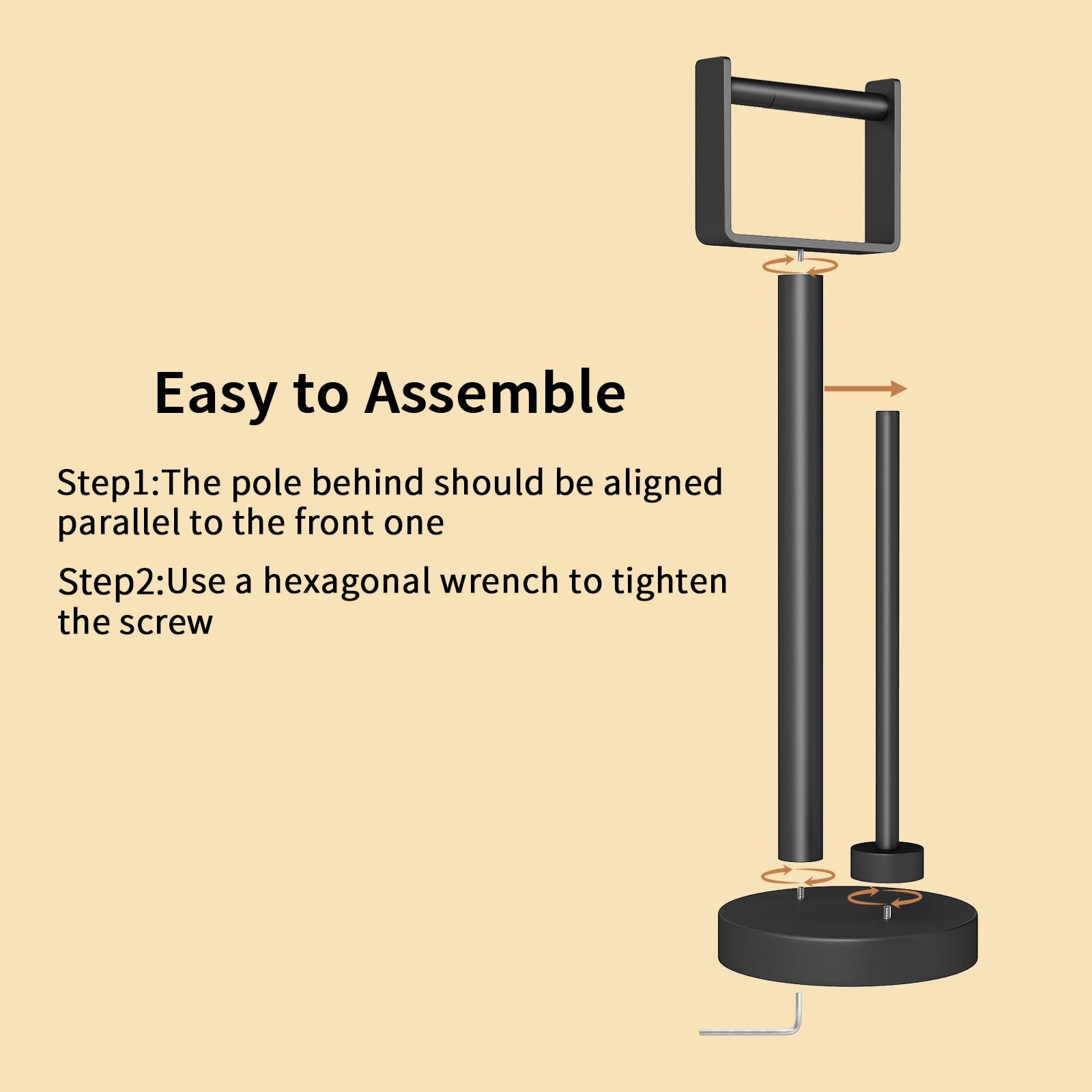 YUMORE drill-free installation lets you set up on any flat surface.
