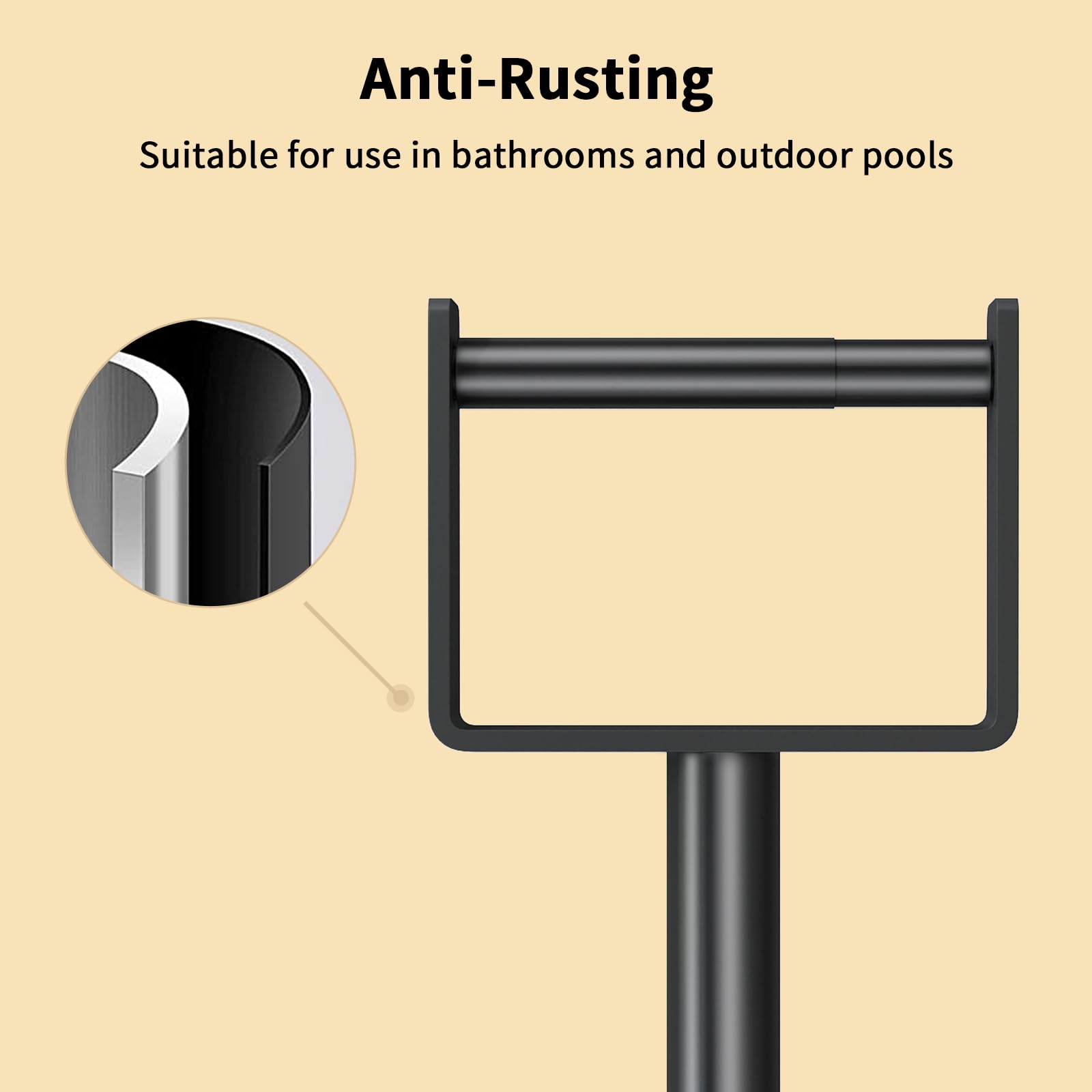 YUMORE storage capacity holds one active roll plus three reserve rolls.