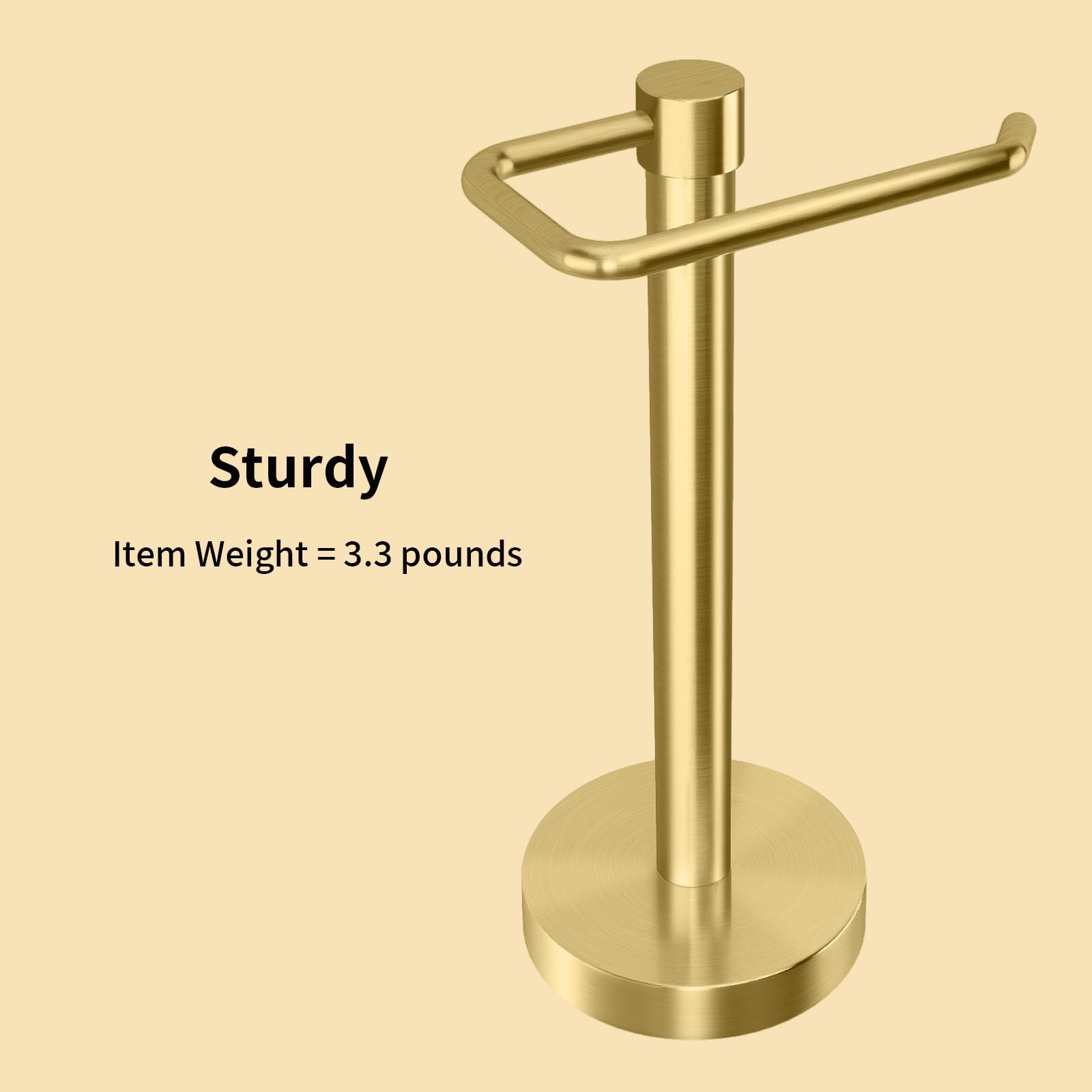YUMORE towel bar hanger gold gleam keeps towels organized within reach near sinks.