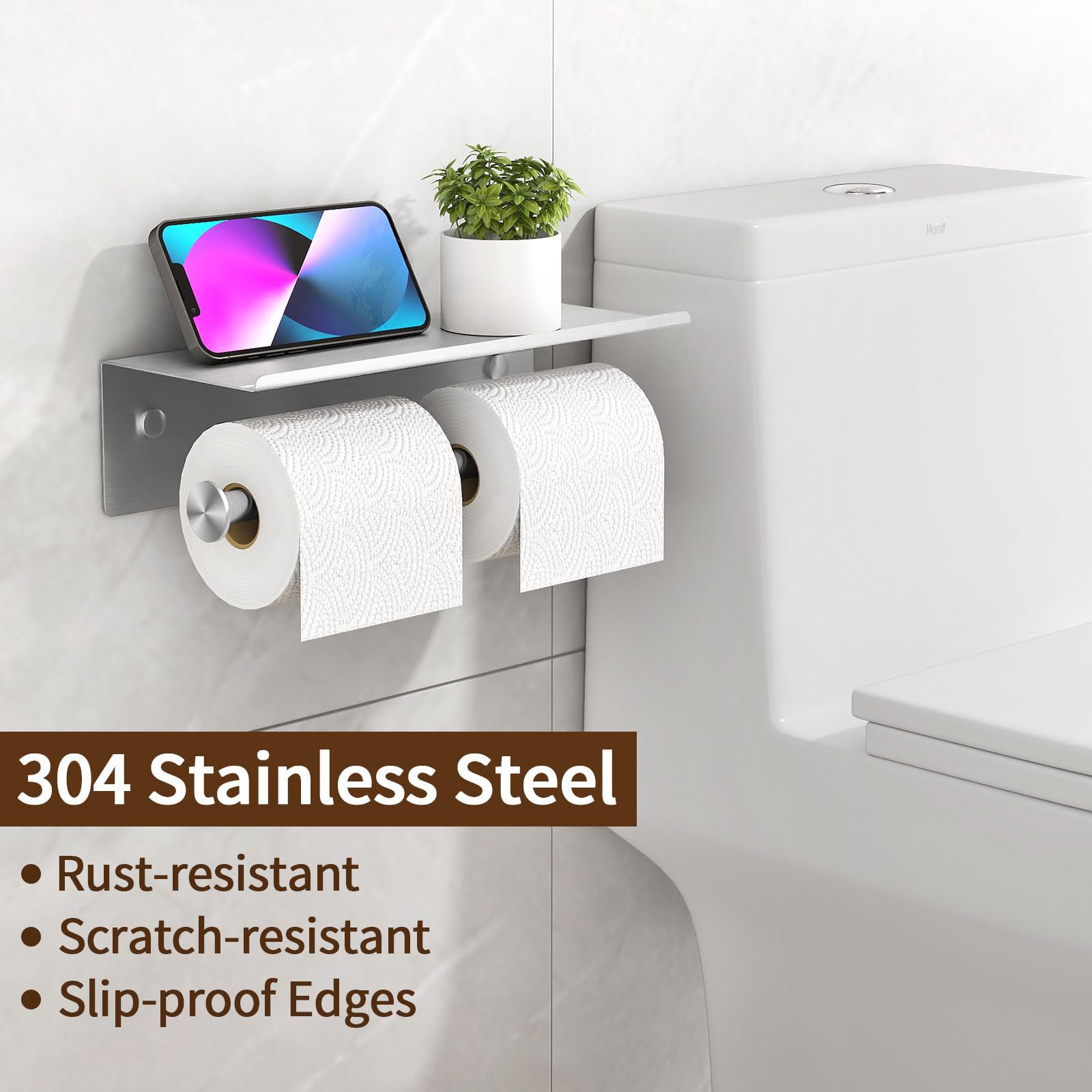 YUMORE wide-arm distance ensures compatibility with most paper rolls
