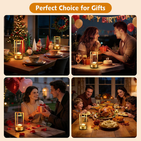 LED metal battery-operated lantern base with durable build for daily use.