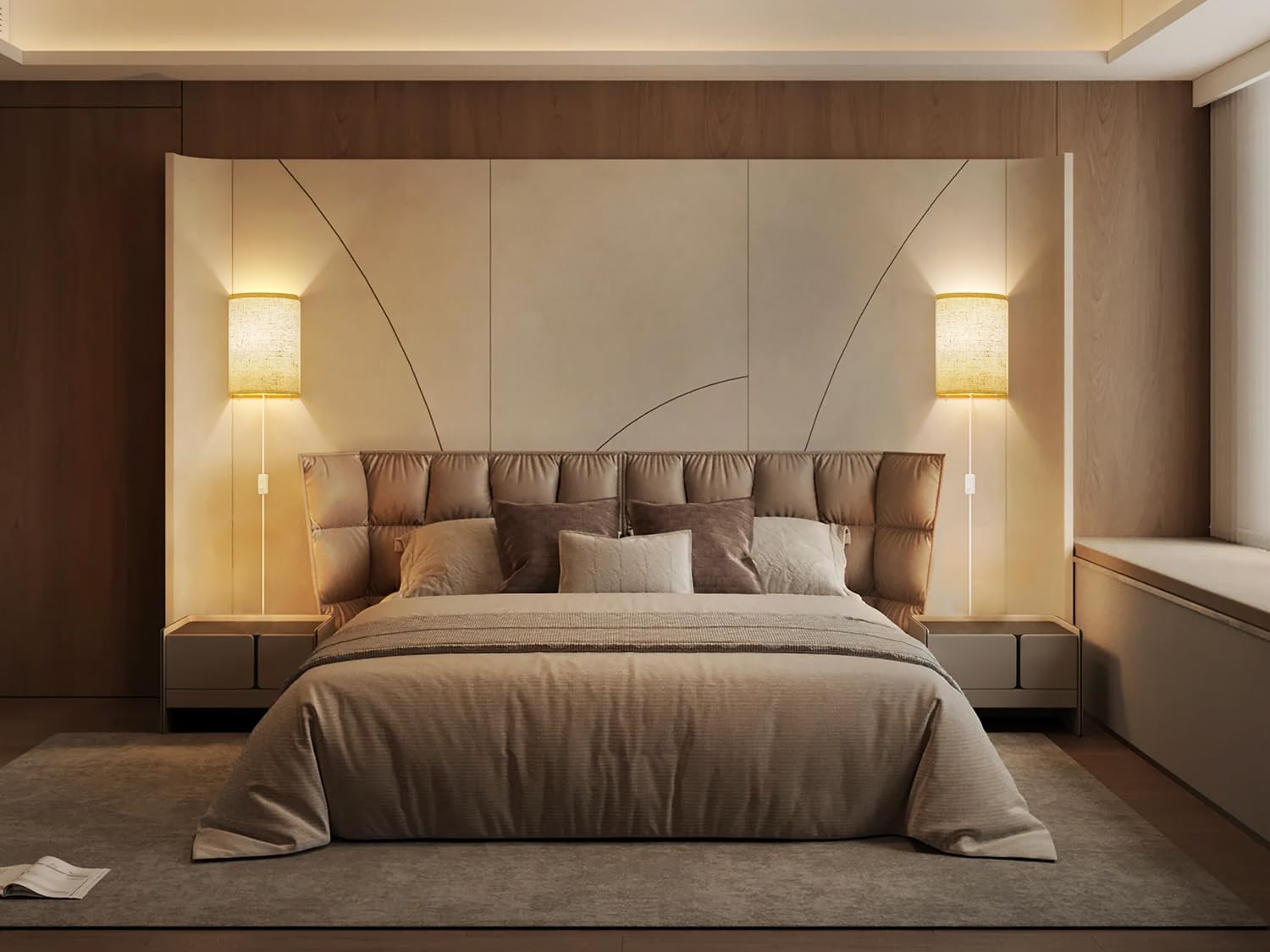 Yunaking hallway dining-area sconce adds subtle warmth along corridors