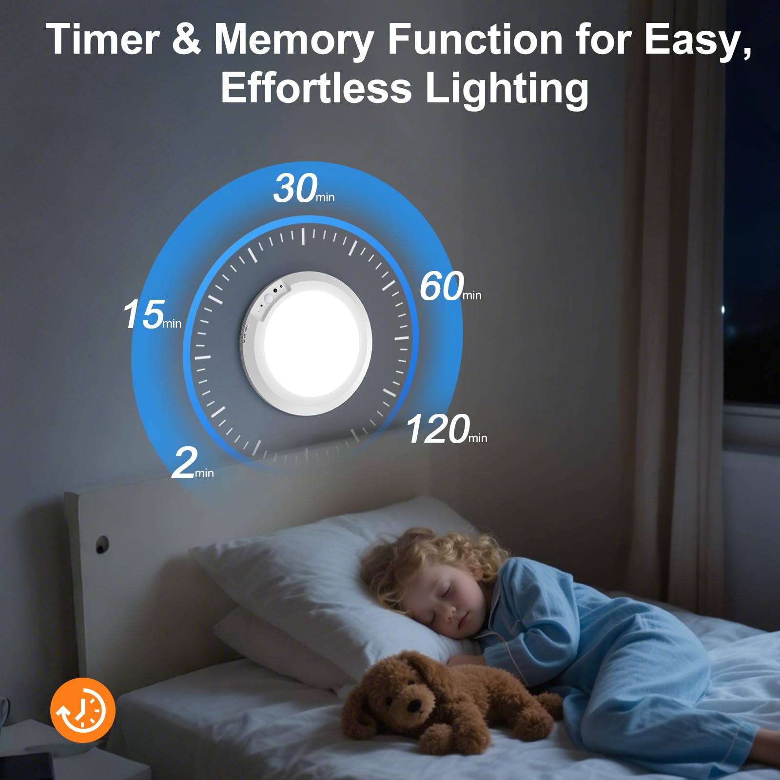 Yunaking timer function supports 15, 30, or 60 minutes