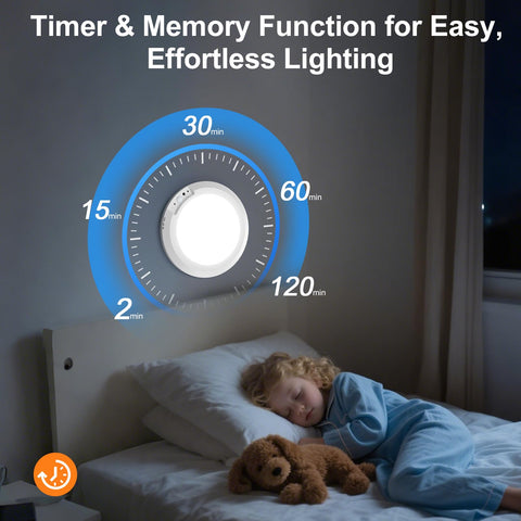 Yunaking timer function supports 15, 30, or 60 minutes