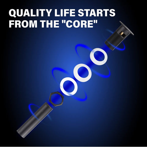 YUNDOOM corrosion-resistant matte black finish resists spots and fading